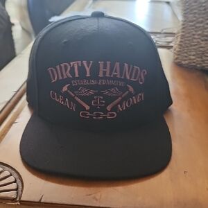 Dirty Hands Clean Money Black Cap